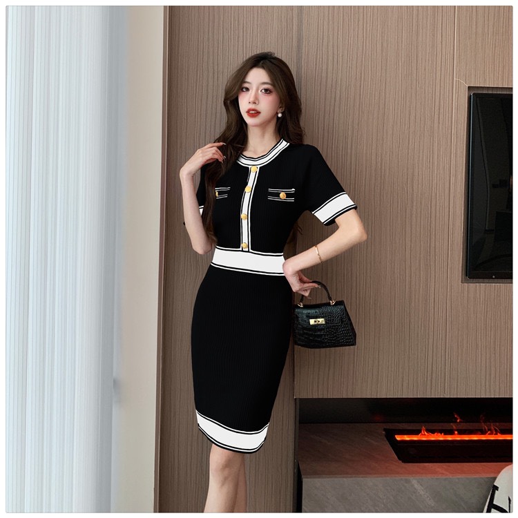 ĐẦM BODY LEN PHỐI NÚT CAO CẤP D21